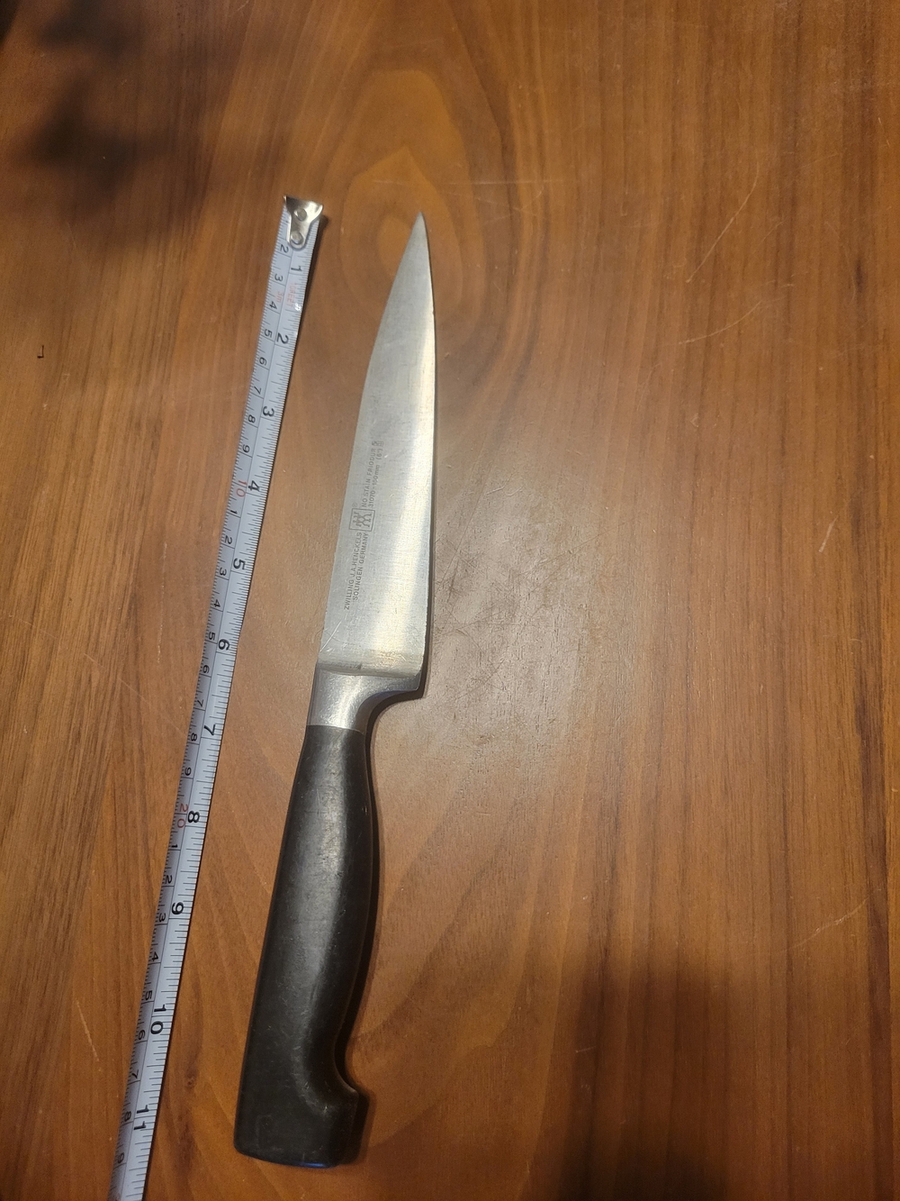 ZWILLING J.A. Henckels Stainless Steel Chef Knife with Black Handle